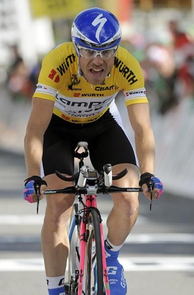 Race leader Damiano Cunego (Lampre-ISD) would lose his yellow jersey to Leipheimer.
