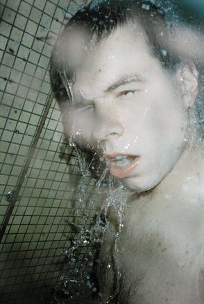 Me in the shower, 1990