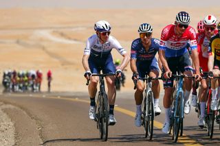 Elbows were out at the UAE Tour