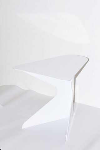 A white stool.