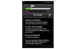 Kyocera Rise (Sprint) Eco Mode