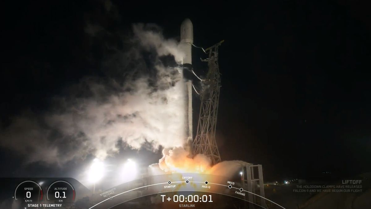 SpaceX está lançando satélites Starlink na 75ª missão orbital de 2023