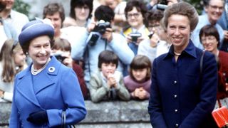 The Queen And Princess Anne At Balmoral