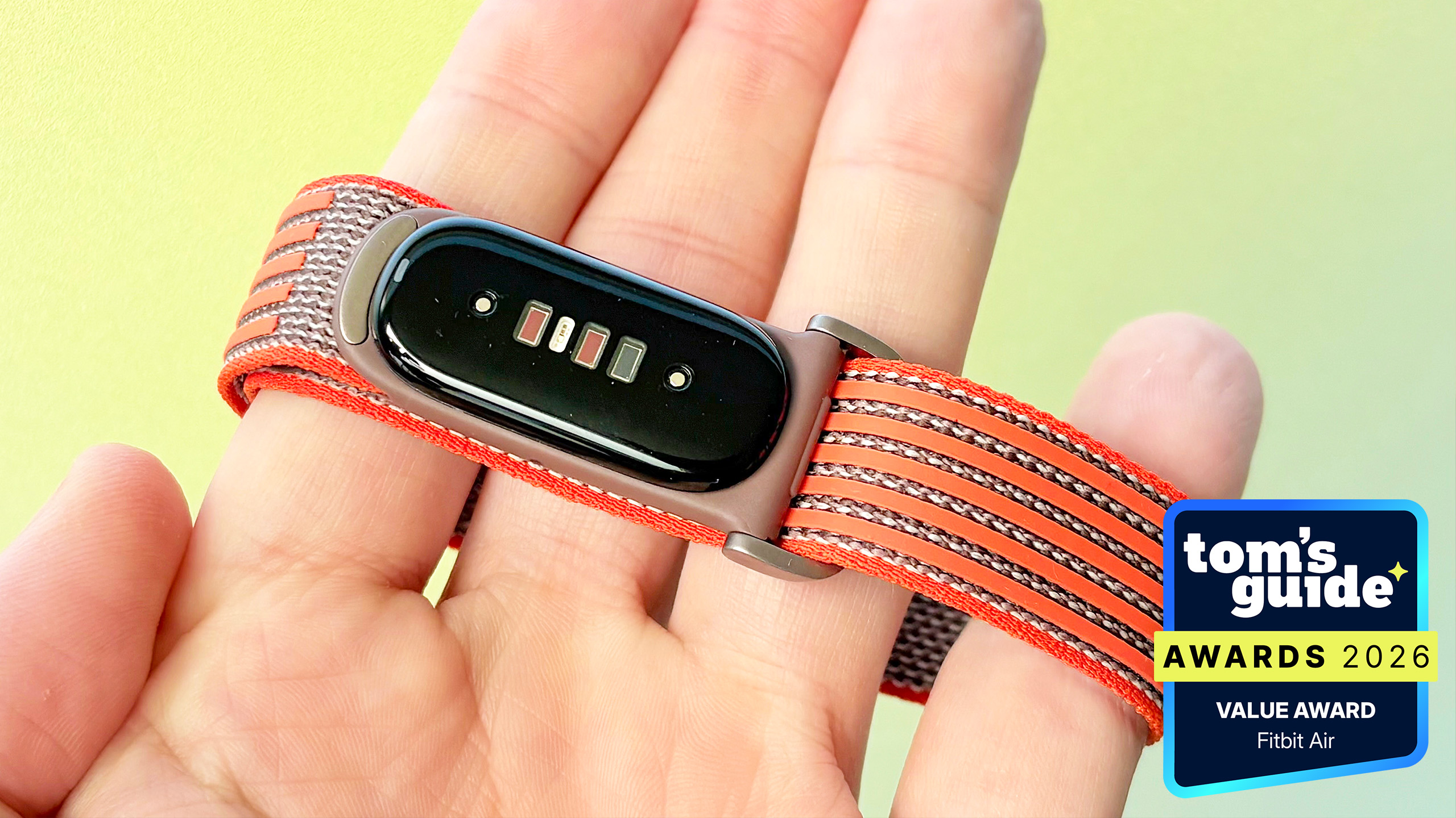 The Fitbit Air with a TG Awards 2026 badge