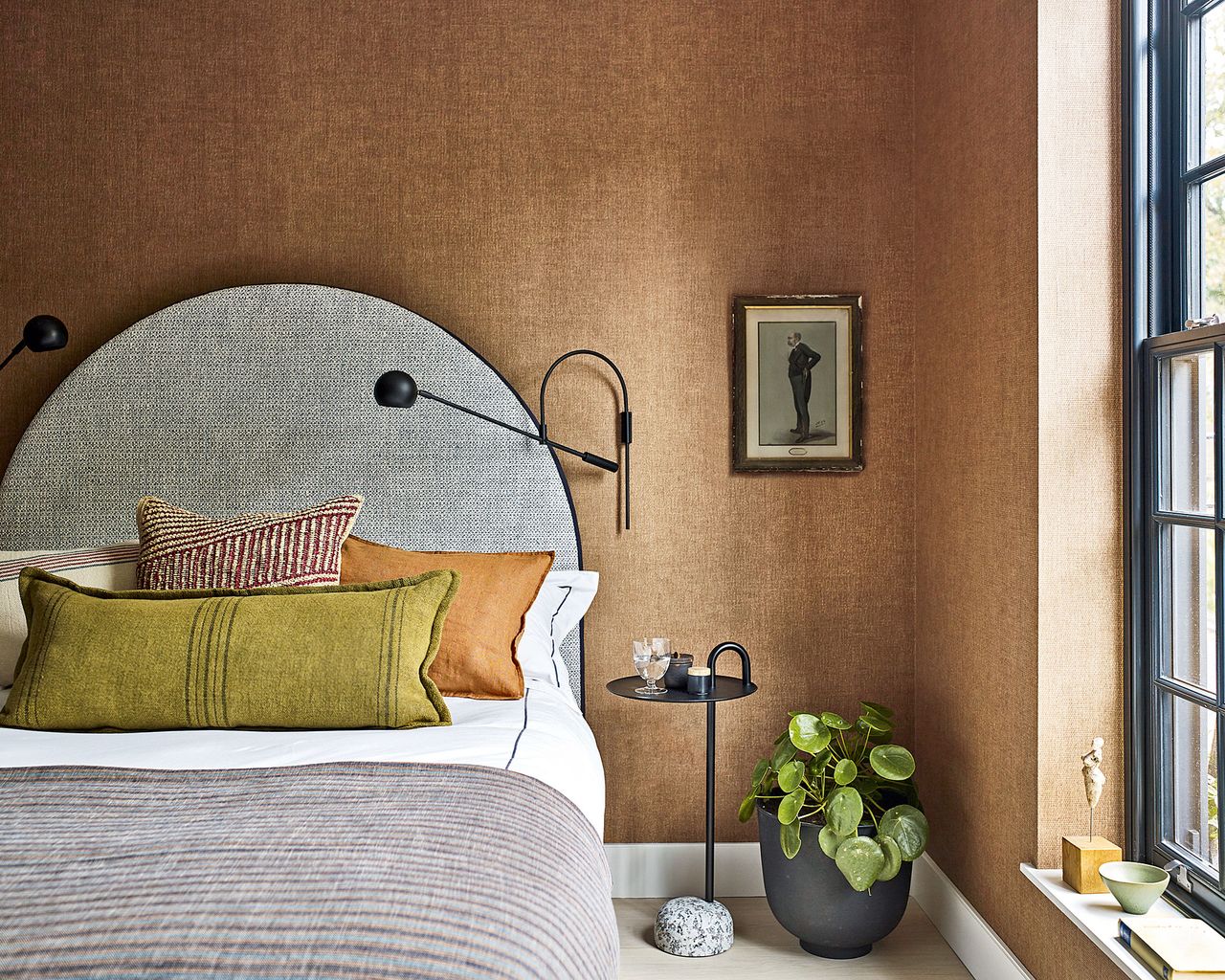 too hot to sleep? Bedroom color ideas with muted color palette: keep a bedroom cool in a heatwave