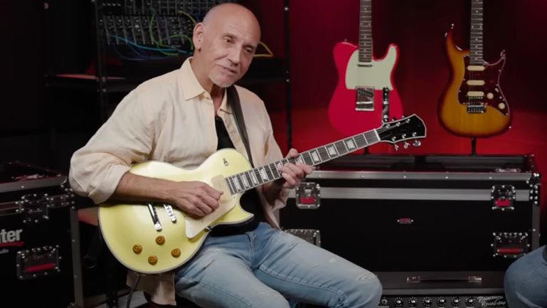 Larry Carlton playing his signature L7V guitar