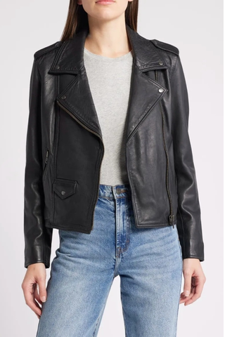 Leather Moto Jacket