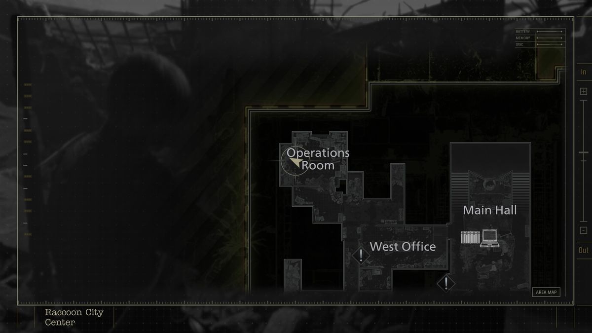 Resident Evil Requiem Mr. Raccoon - Operations Room
