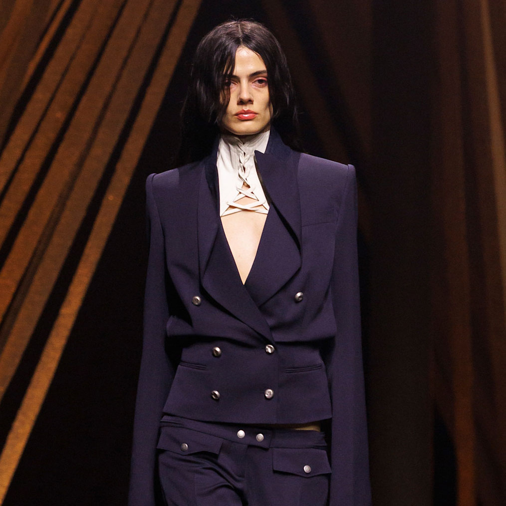 An Alexander McQueen model 