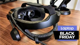 HP Reverb 2 VR headset on a wooden table