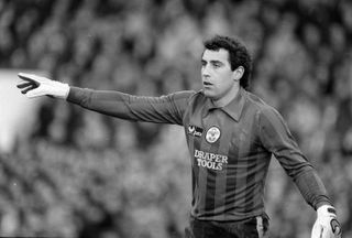 Peter Shilton playing for Southampton in 1985