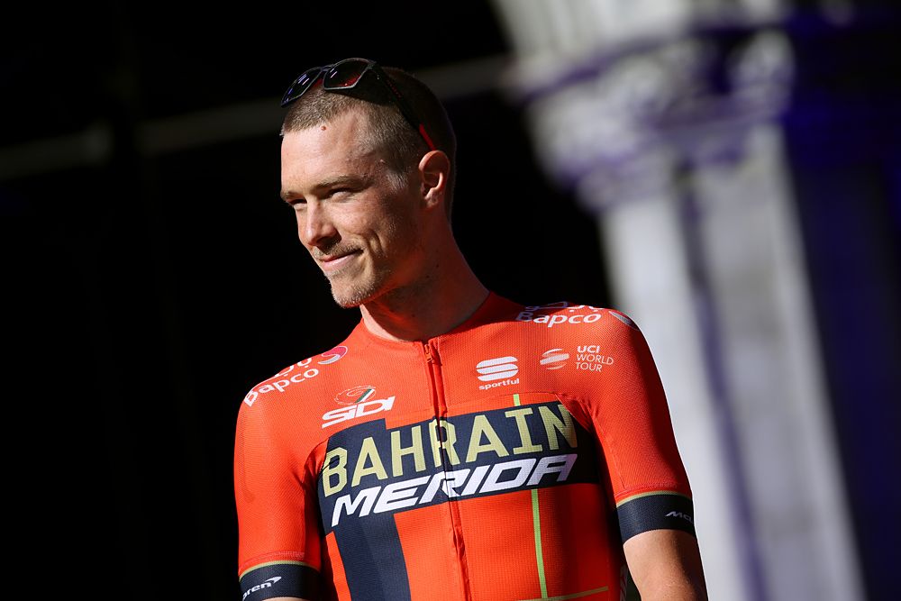Rohan Dennis (Bahrain-Merida) at the team presentation at the Tour de France