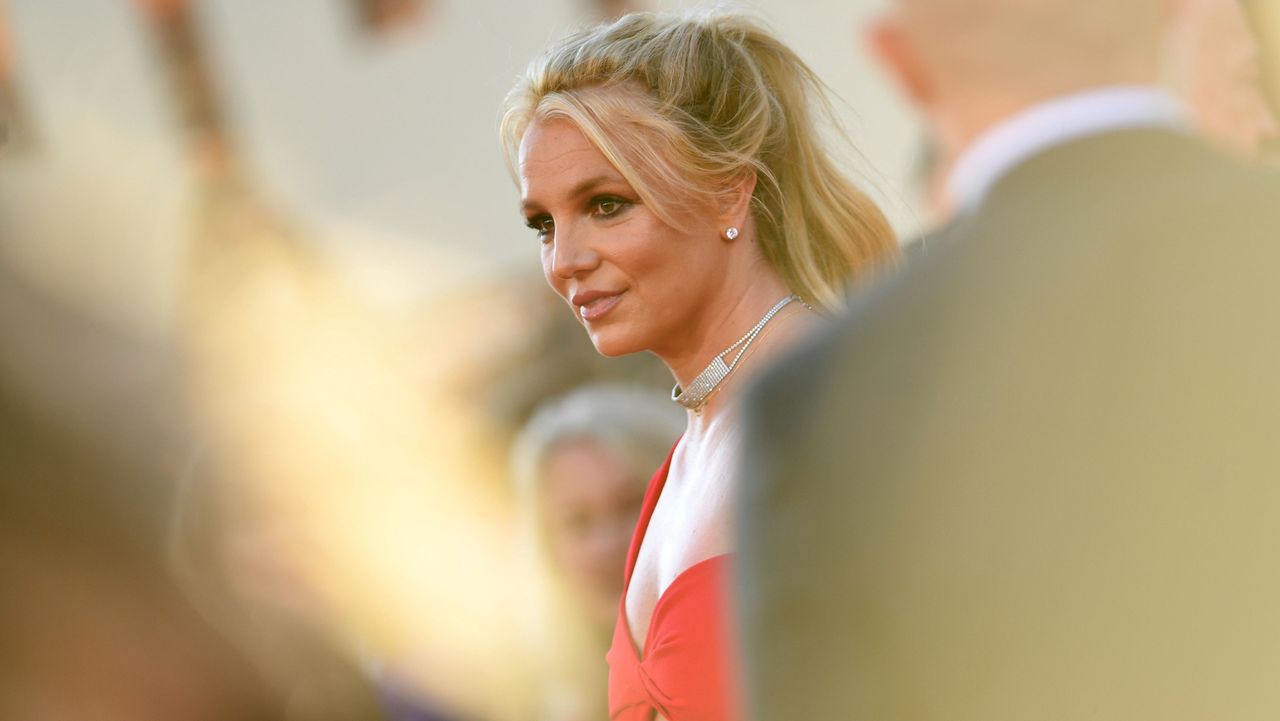 us singer britney spears arrives for the premiere of sony pictures once upon a time in hollywood at the tcl chinese theatre in hollywood, california on july 22, 2019 photo by valerie macon afp photo by valerie maconafp via getty images