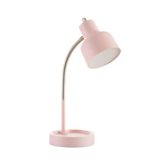 A pink desk lamp