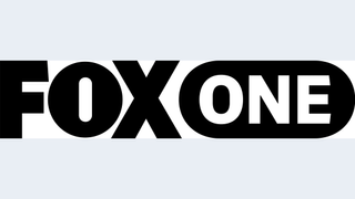 Fox One logo in black and white type