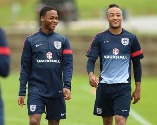 Raheem Sterling, left, and Nathan Redmond, right, were team-mates for England Under-21s