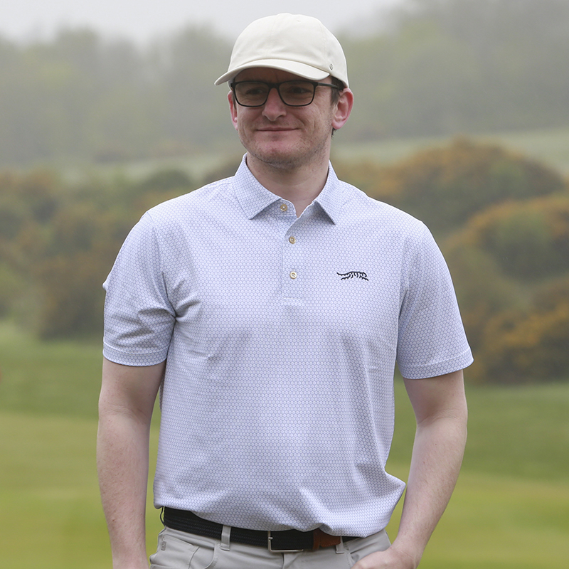 Sun Day Red Cypress Print Polo