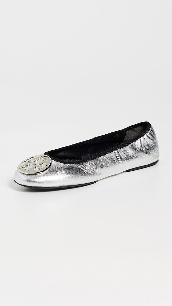 Reva Travel Ballet Flats - Silver