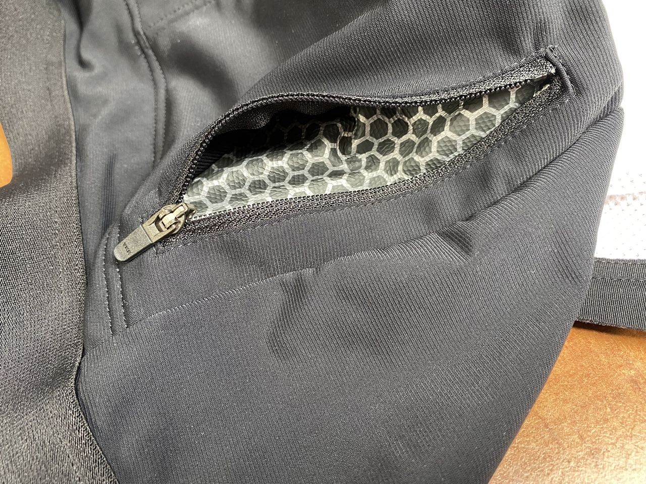 Zipped pocket