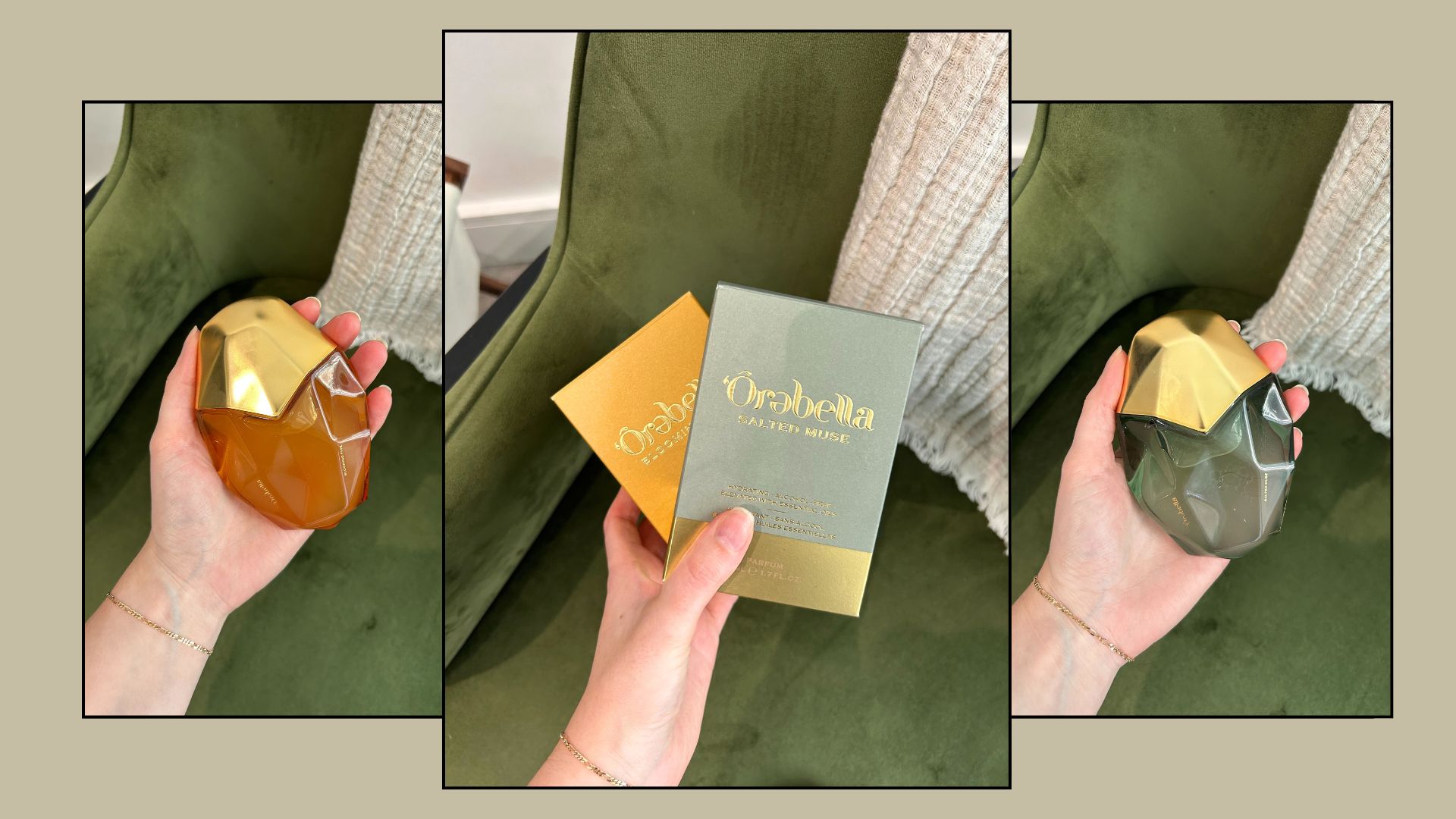 Junior beauty editor Grace Lindsay testing Orebella perfumes