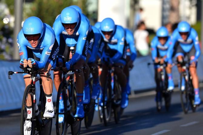 Garmin Sharp in the Vuelta a Espa&ntilde;a team time trial