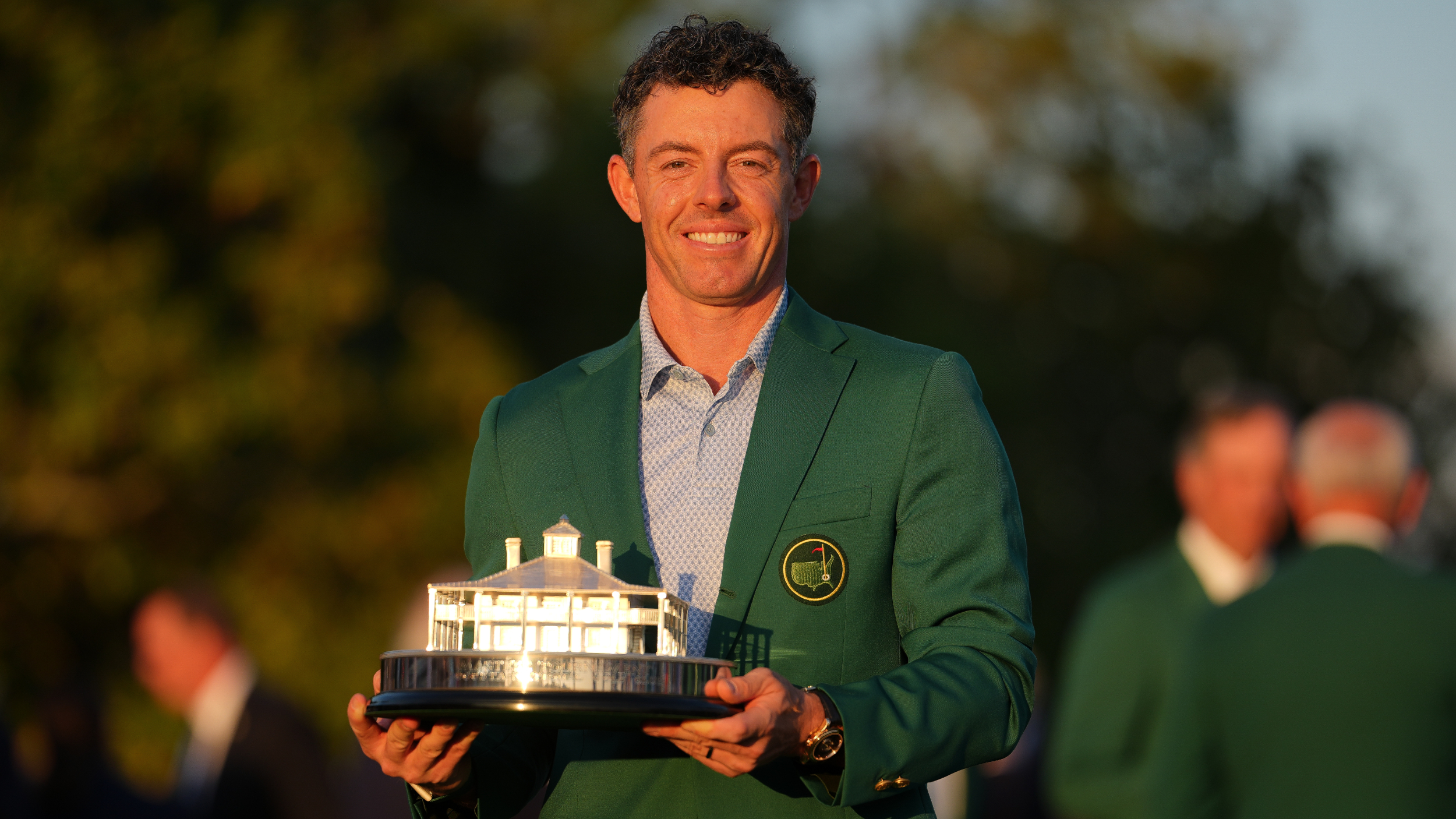 Rory McIlroy with The Masters trophy