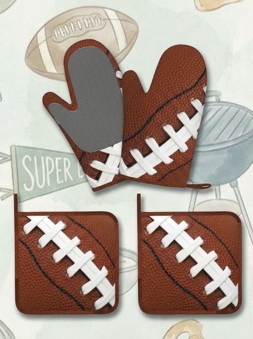 American Football Oven Mitts and Pot Holders&nbsp;