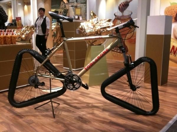 Toblerone featured this rig in its Easter booth at the airport, as seen by Christoph Sauser.