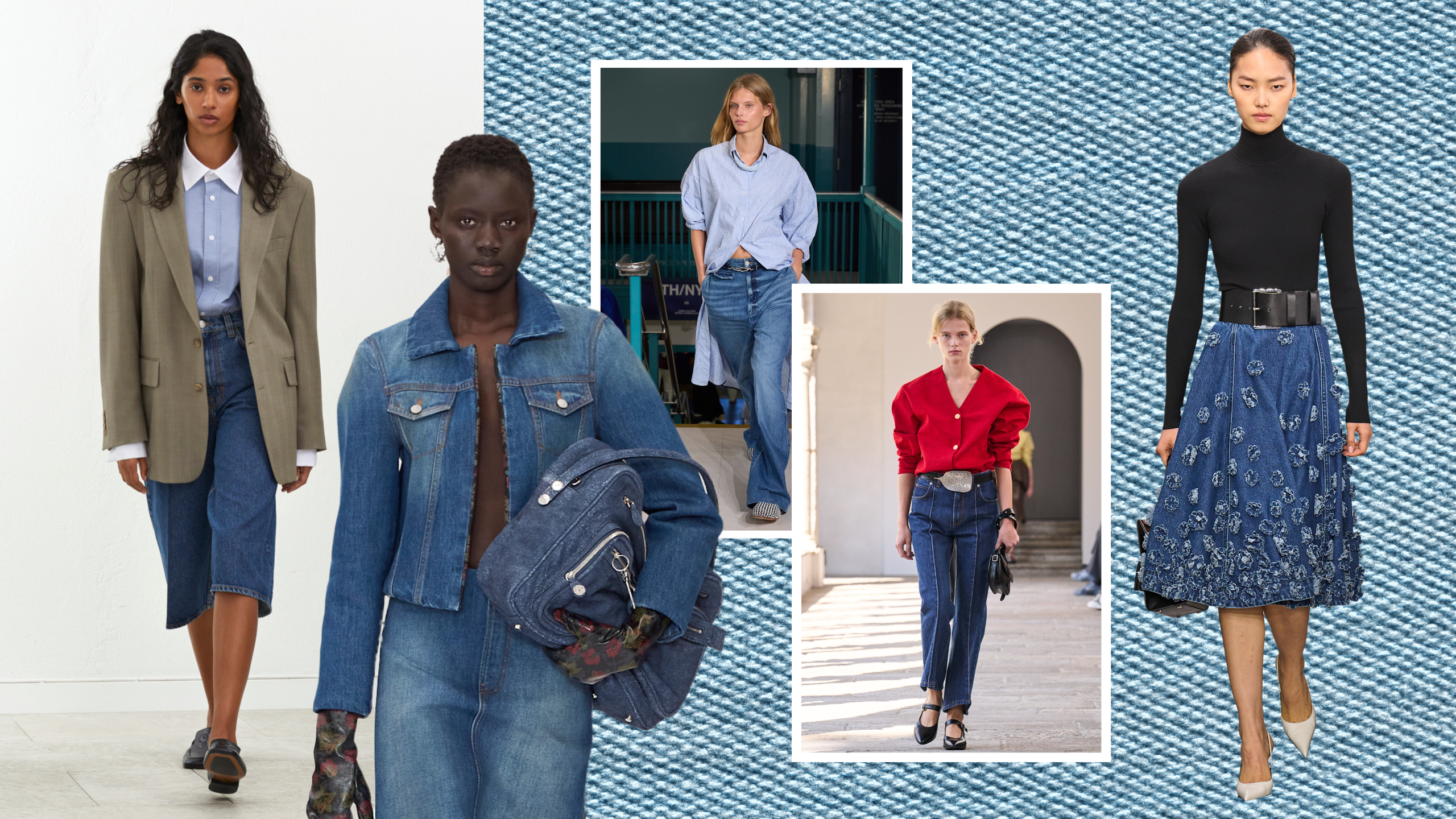 The Top 5 Denim Trends of 2025, According to the Runways | Marie