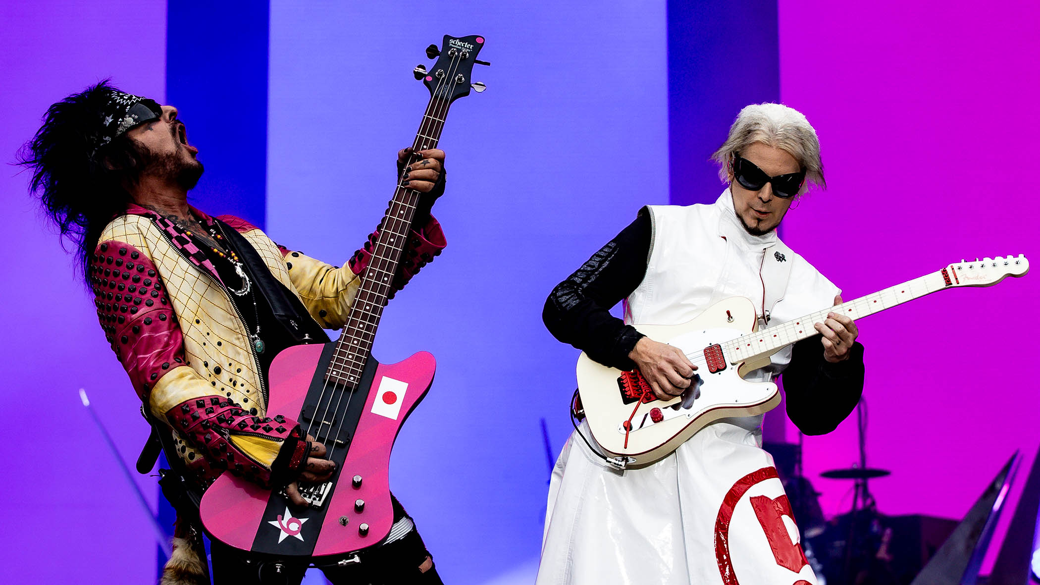 Nikki Sixx and John 5 rock Bramhall Lane with M&ouml;tley Cr&uuml;e