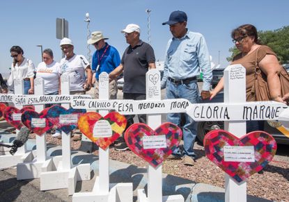 Memorial to El Paso shooting victims.