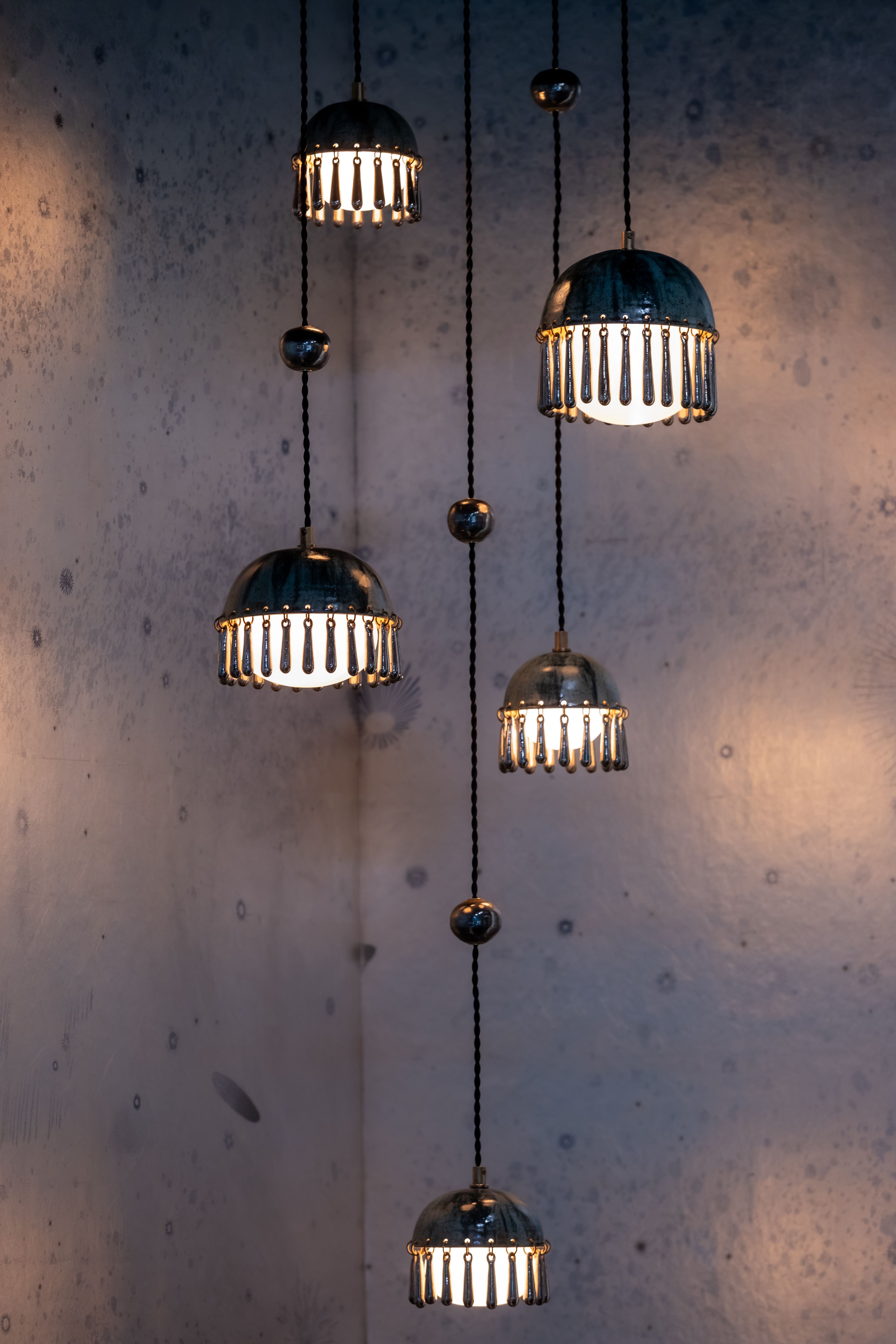 An image of a celestial-inspired booth at The Winter Show