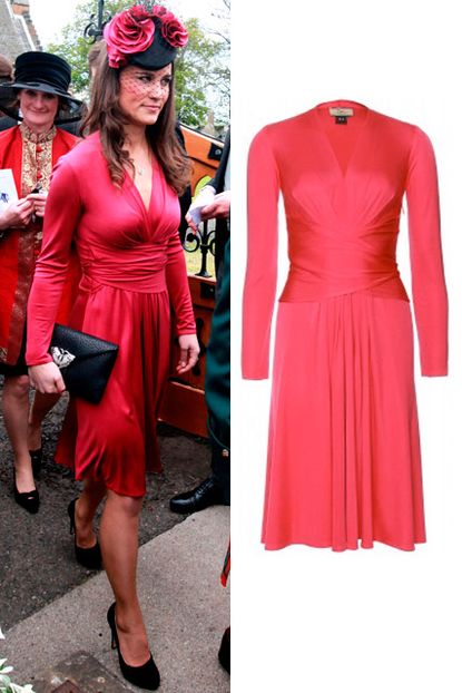 Pippa Middleton wears Kate Middleton's Issa engagement dress to Scottish wedding