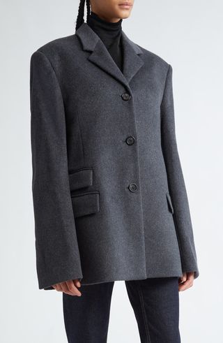 Straight Wool 
Cashmere Jacket