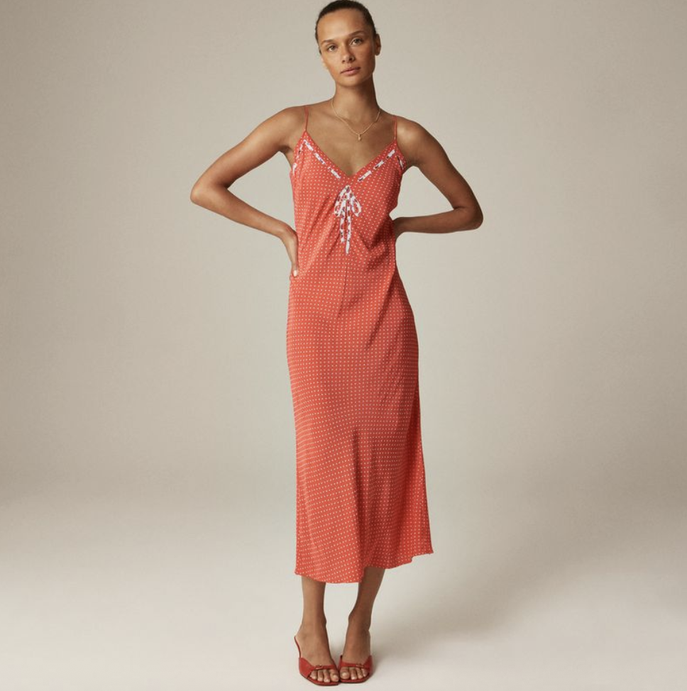 J.Crew, Rouje Swoon Slip Dress