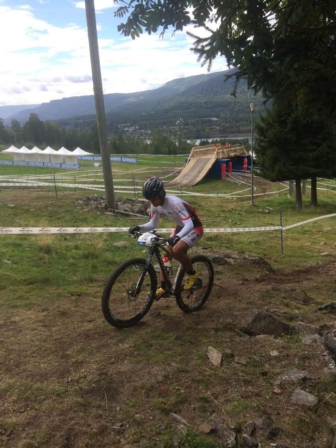A rider in training