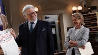 John Larroquette and Wendie Malick in Night Court Season 3x01