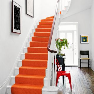 orange staircase