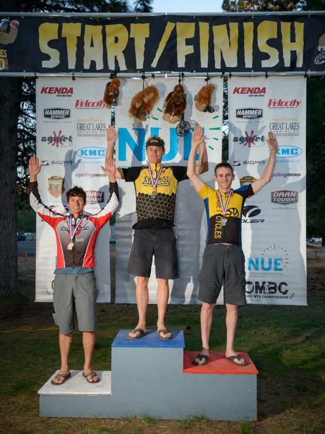 Masters men's podium 40