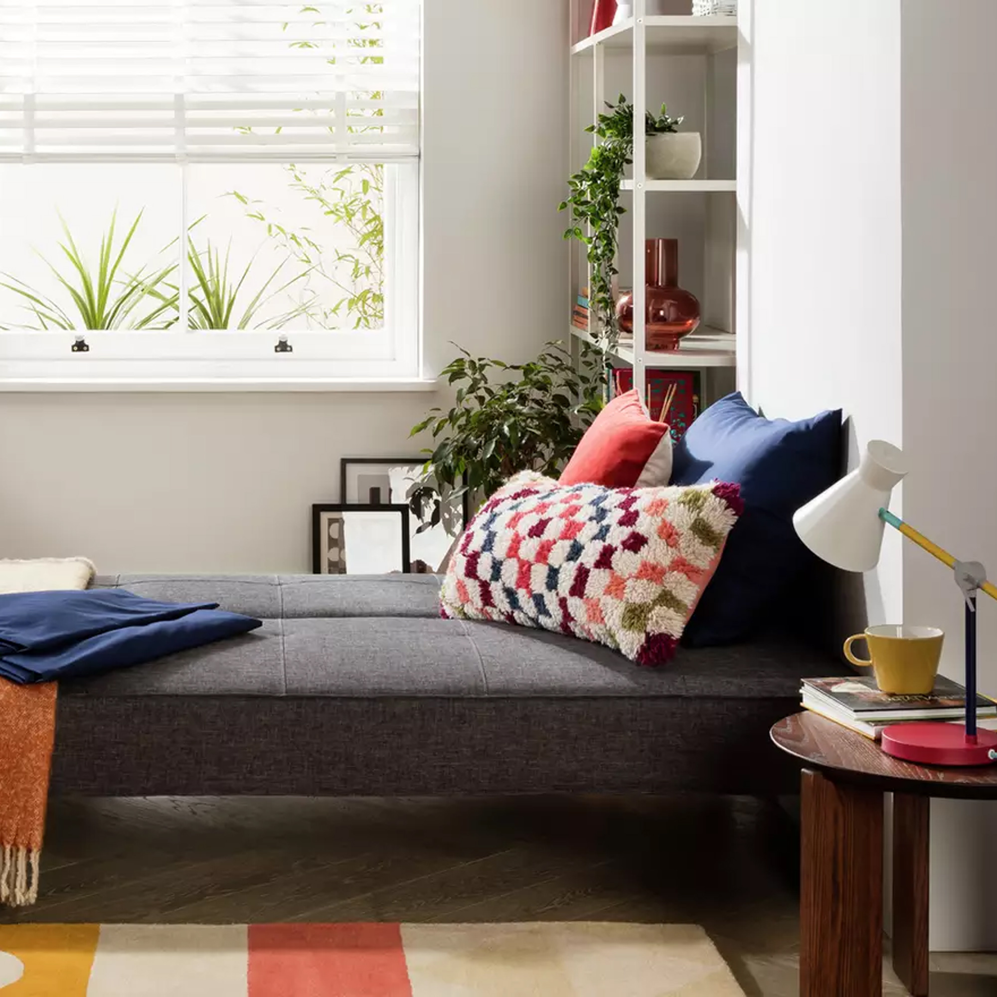 Argos Home Patsy Fabric 2 Seater ClicClac SofaBed - Charcoal