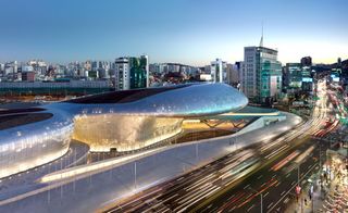Dongdaemun Design Plaza designed by Zaha Hadid Architects Seoul tour