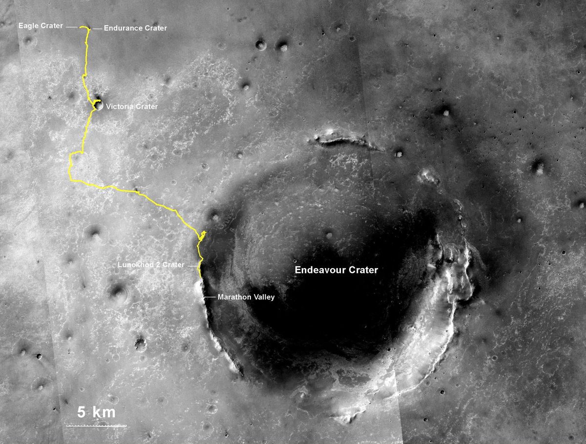 Mars Rover Opportunity Breaks Off World Driving Record Space