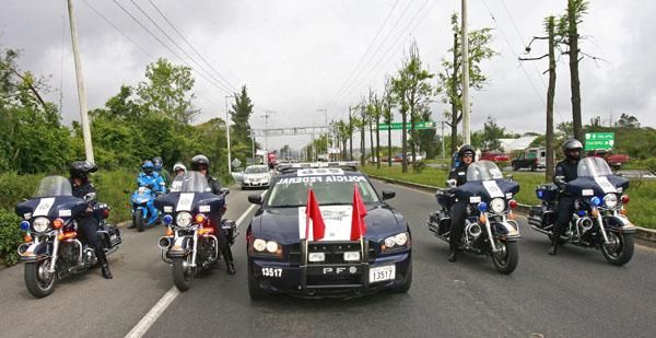 You wouldn't mess with this race cavalcade...