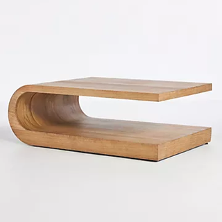 wooden minimalist coffee table