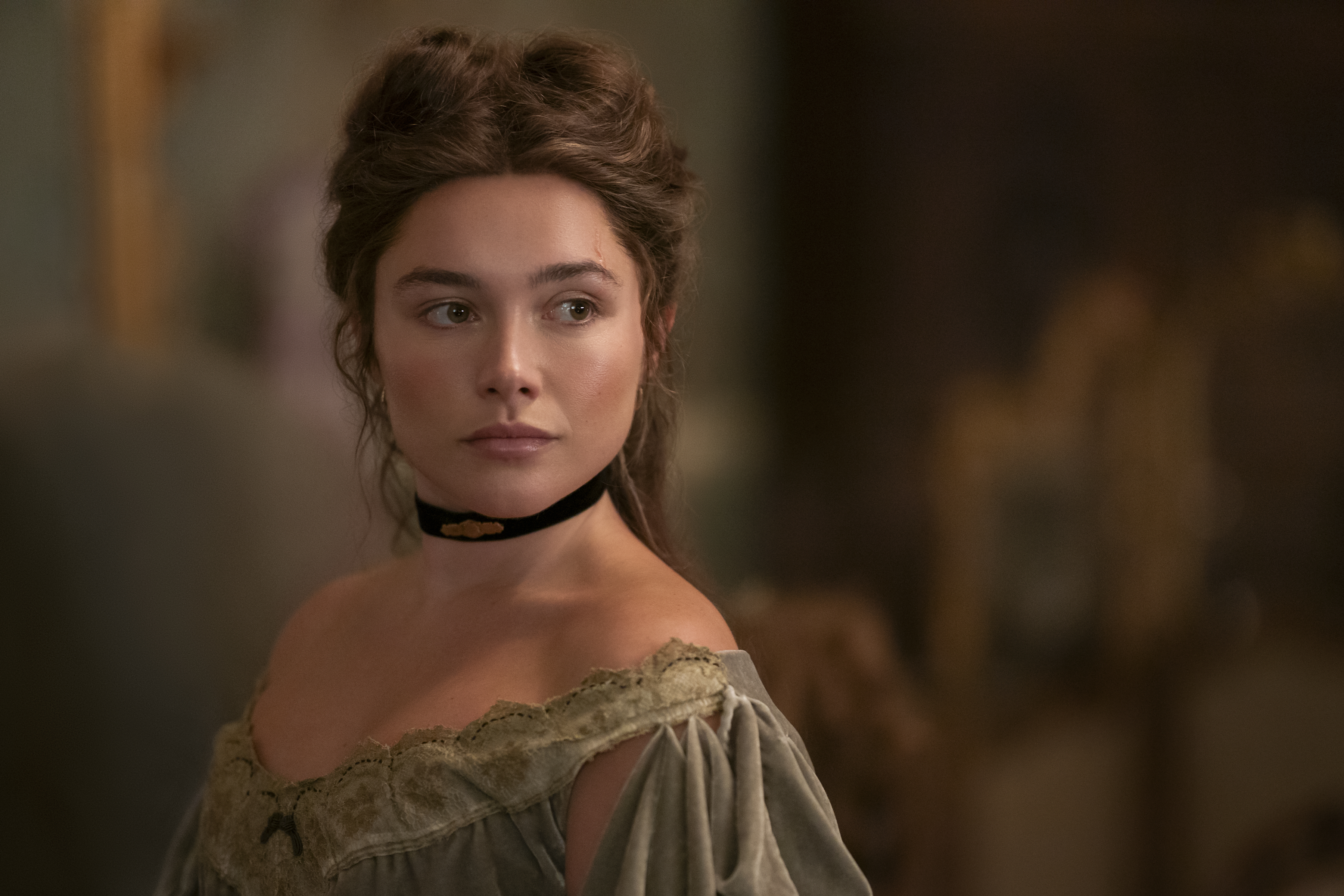 Florence Pugh as Cathy Ames in episode 104 of East of Eden.