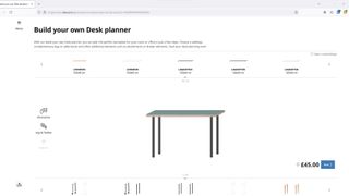 The Ikea desk planner website.