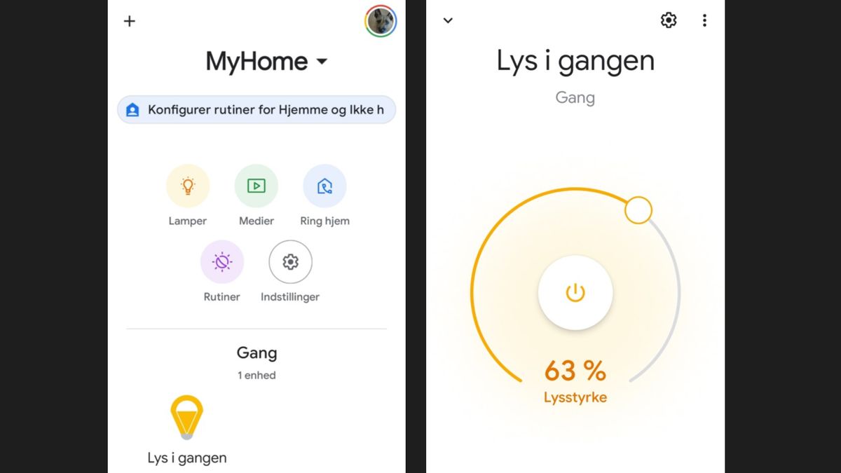 Google Home Nyt rum