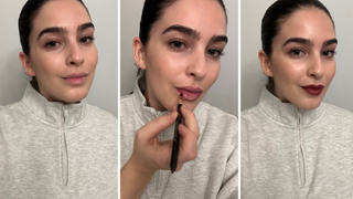 Taylore Glynn applies Chanel Le Crayon Lèvres Longwear Lip Pencil