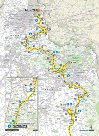 Paris-Roubaix route 2024