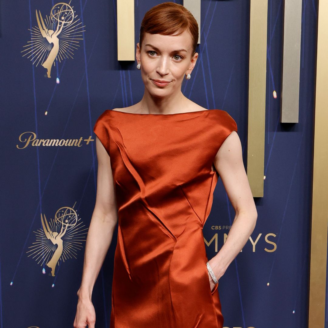 Britt Lower at the 77th Primetime Emmy Awards held at the Peacock Theater on September 14, 2025 in Los Angeles, California. 